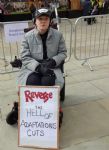Disabled people Against Cuts protest the Tory Party Conference